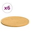 Chopping Boards 6 pcs âˆšÃ²15.7"x0.6" Bamboo