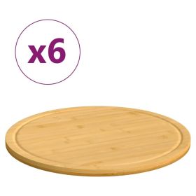 Chopping Boards 6 pcs âˆšÃ²15.7"x0.6" Bamboo