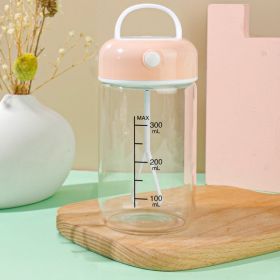 Automatic Rechargeable Portable Milkshake Dried Egg White Lazy Fitness Glass Shake Cup Kitchen Gadgets (Option: Pink 380ml Plastic Cup-Battery Type)