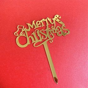 Bake Cake Decorations For Christmas (Option: 943gold)
