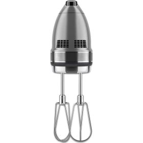 7-Speed Contour Silver Hand Mixer with Whisk and Whisk Attachment (material: plastic, Color: outline silver)