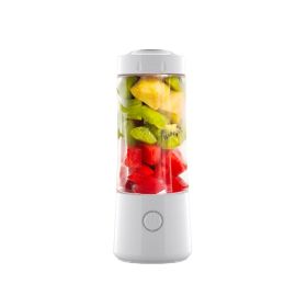 Portable Wireless Charging Mini Home Juicer (Option: White-Six leaf knife)
