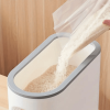 1pc Rice Bucket With Measuring Cup, Large Capacity Cereal Storage Container, Moisture-proof Insect-proof Sealed Storage Containers For Rice, Cereals,