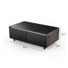 Modern Smart Coffee Table with Built-in Fridge, Bluetooth Speaker, Wireless Charging Module, Touch Control Panel, Power Socket, USB Interface, Outlet