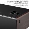 Modern Smart Coffee Table with Built-in Fridge, Bluetooth Speaker, Wireless Charging Module, Touch Control Panel, Power Socket, USB Interface, Outlet