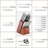 Daily Necessities Kitchen Knife Set Stainless Steel Knife Block Set