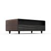 Modern Smart Coffee Table with Built-in Fridge, Bluetooth Speaker, Wireless Charging Module, Touch Control Panel, Power Socket, USB Interface, Outlet